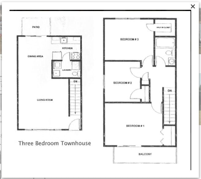 Rosewood Park Apartments – 3 Bedroom 1.5 Bath