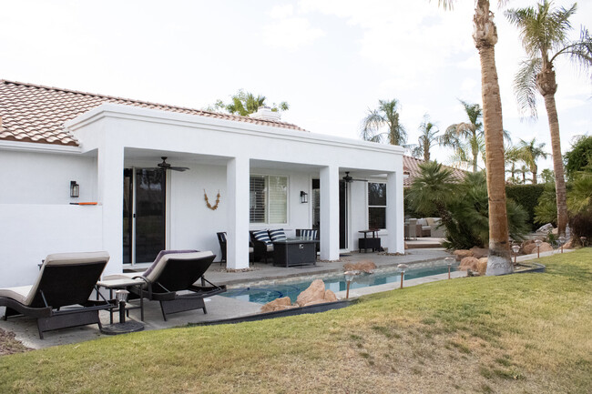 Remodeled saltwater pool with pebbletec - 50240 Spyglass Hill Dr