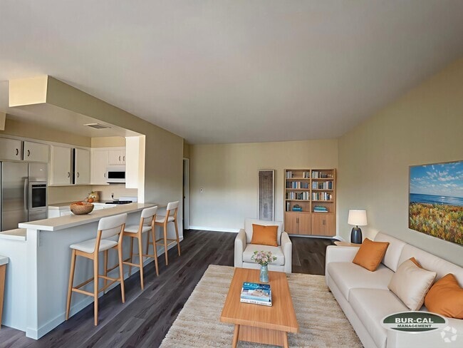 Living, Virtually Staged (Furniture Not Included) - 268 Santa Anita Ave