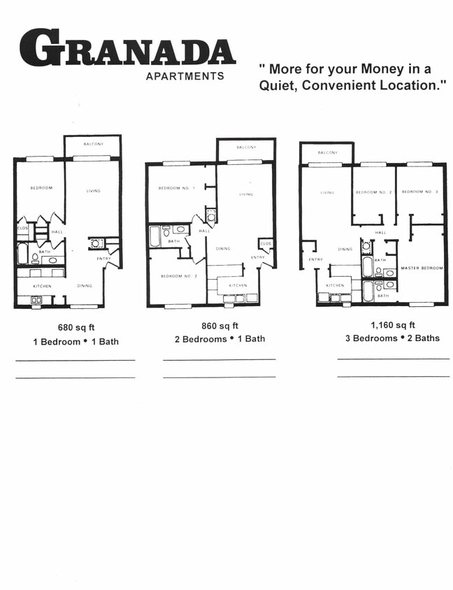Floor Plans - Patriot Square (Granada Square)
