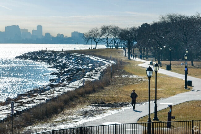 Evanston has expanded its coast line at the Lake Fill with walking paths and sports fields.