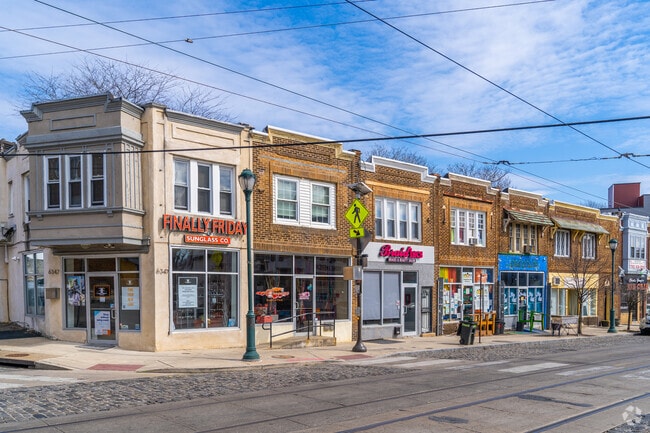 Germantown Avenue serves as a commercial hub for Northwest Philadelphia.