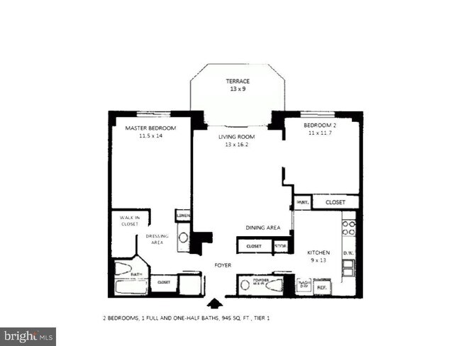 floor plan - 1600 N Oak St