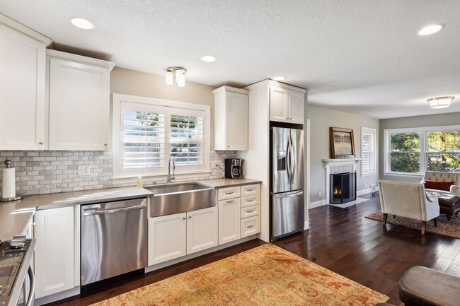 Kitchen opens to the main living room - 207 Benton Ave