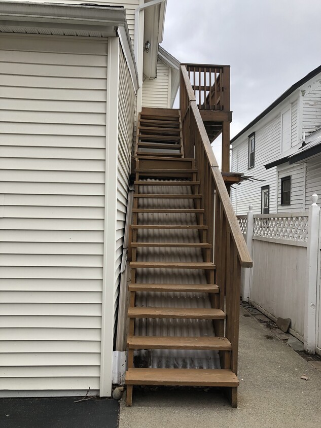 Outside stairs to second floor apartment - 16 John St