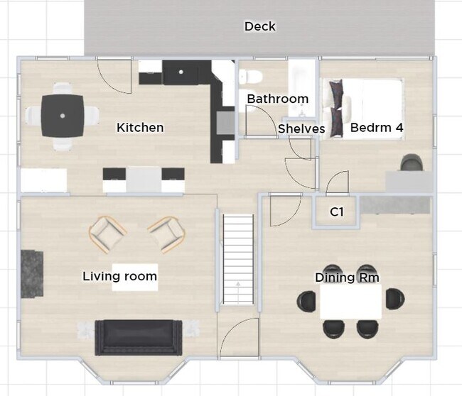 Planta principal - 55 Newport Ave