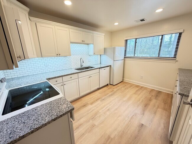 Cocina bellamente renovada con nuevas encimeras, pisos, iluminación, lavavajillas y microondas. - 1005 Willow Green Dr