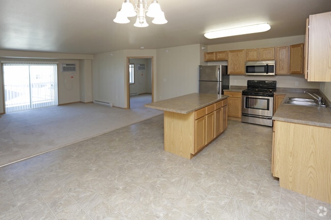 Southwood Apartments Minot Nd Kitchen And Living Area Southwood Apartments