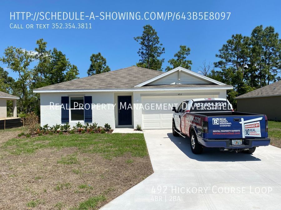 NEW CONSTRUCTION Desirable Lake Diamond House Rental in Ocala