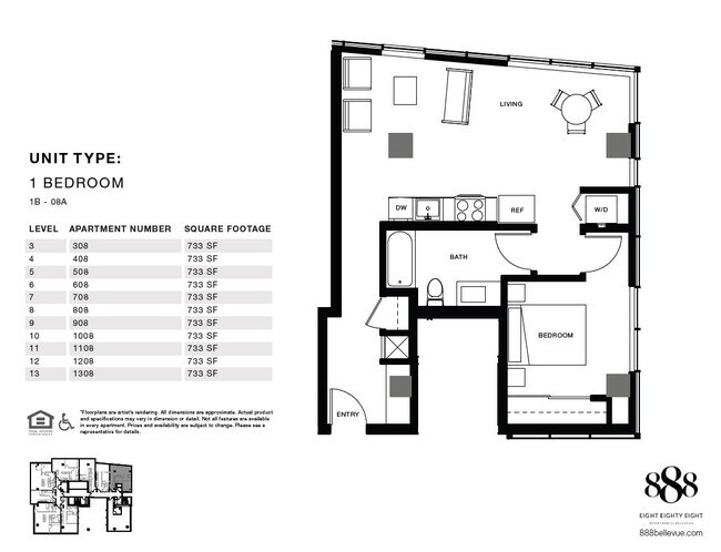 888 Bellevue Apartments - 888 108th Ave NE Bellevue, WA