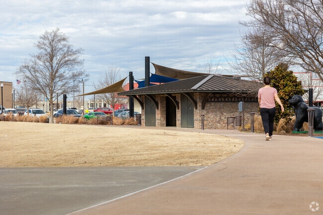 Charley Young park in Bixby has a great walking path making lunch walks easy.