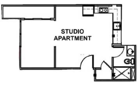 Studio - The Mayfair Apartments