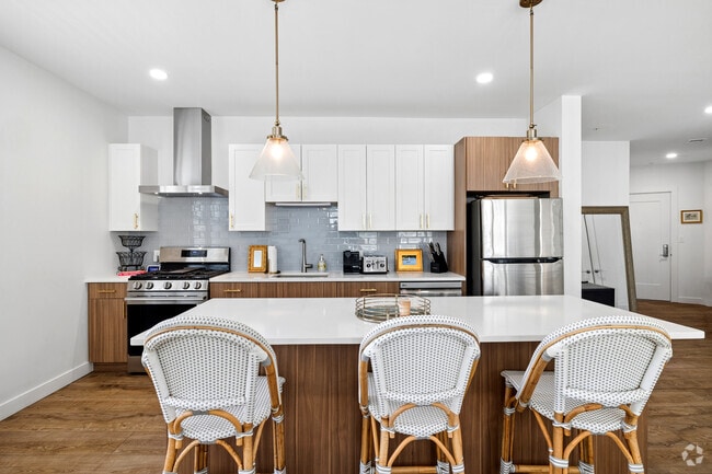 2BR, 2BA - 1,493SF - Kitchen - Aura at Medfield