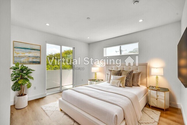 Dormitorio espacioso, virtualmente preparado - 5024 Cahuenga Blvd