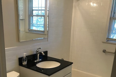 Renovated Bathroom - Kent Apartments of Dumont