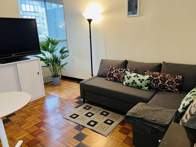 Studio living room area. - 146 W 57th St