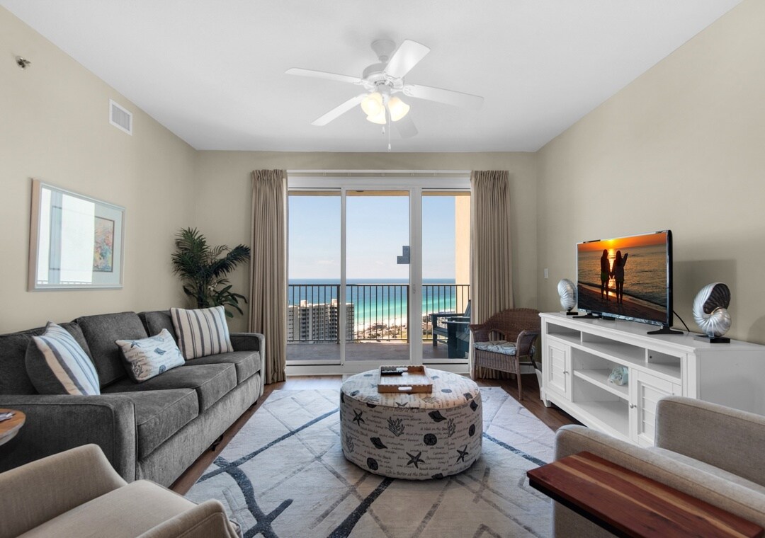 Sala de estar Ariel Dunes II 2103 - 122 Seascape Dr