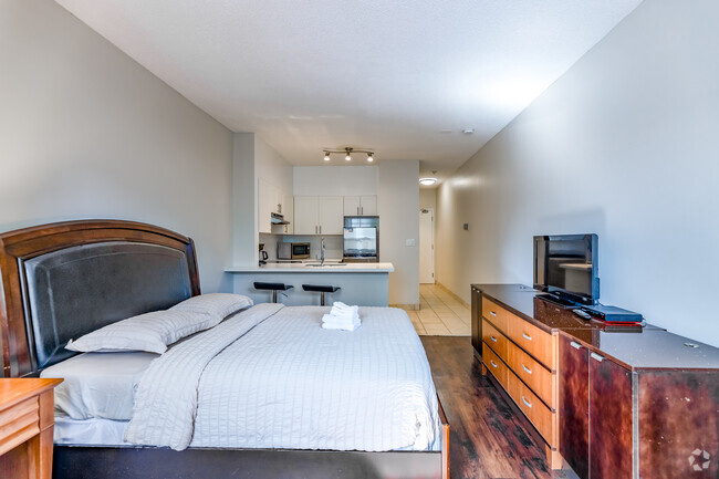 Studio - 411SF - Bedroom - 1101 Bay Street Apartments