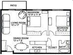 2BR/2BA