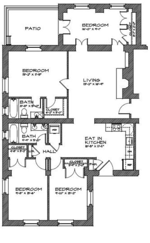 floor plan - 601 Preston Pl