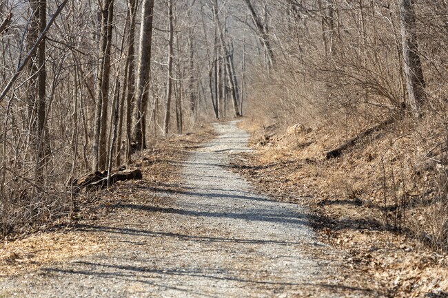 Gunpowder Creek Nature Park in Burlington has scenic nature trails.