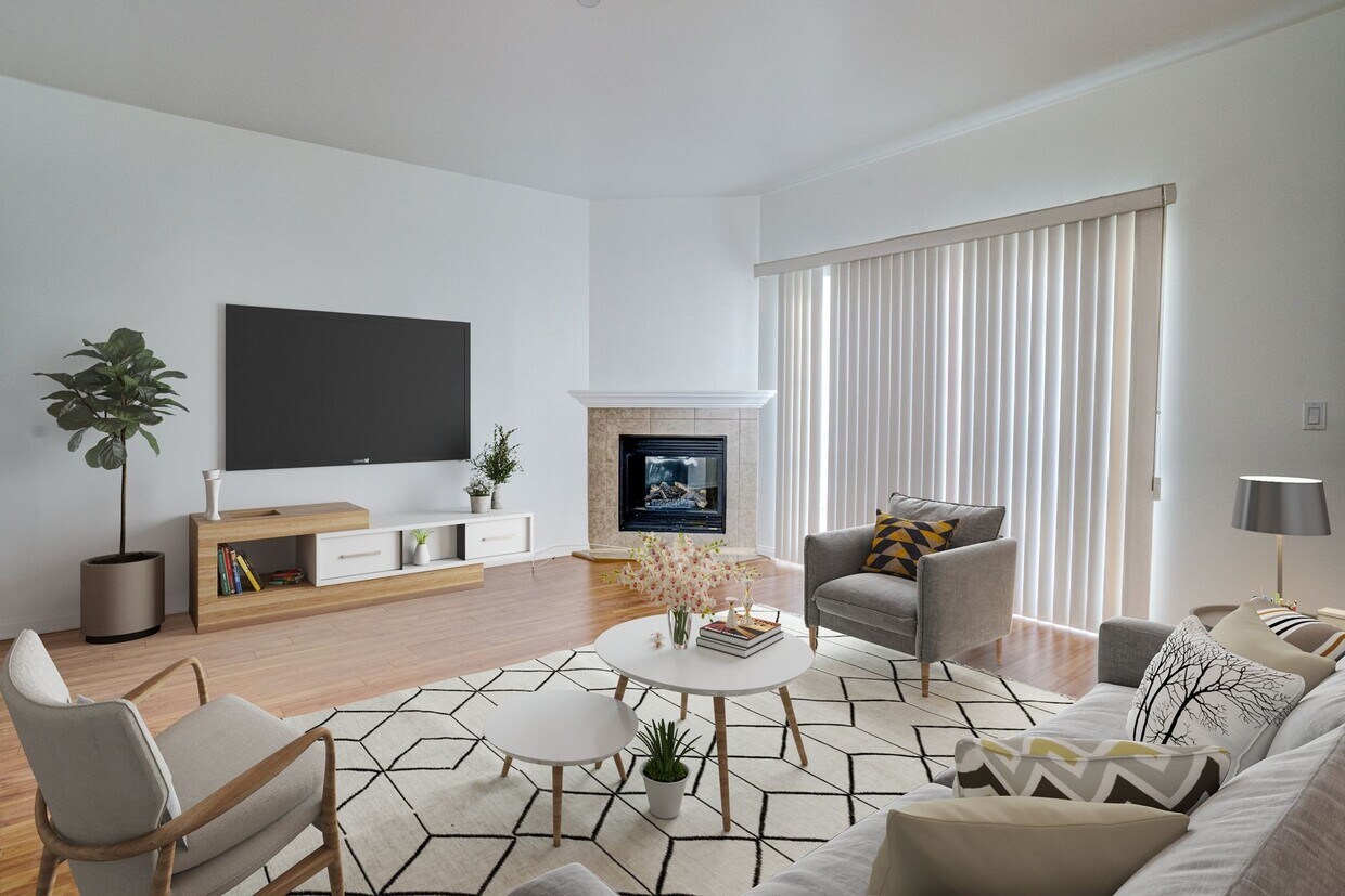 Staged living room - Corinth