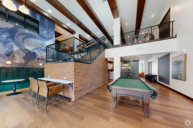 Clubhouse with Entertainment Kitchen & Dining Booths - Sorella at Loretto Heights