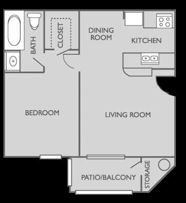 1BR/1BA - Stone Creek Apartments