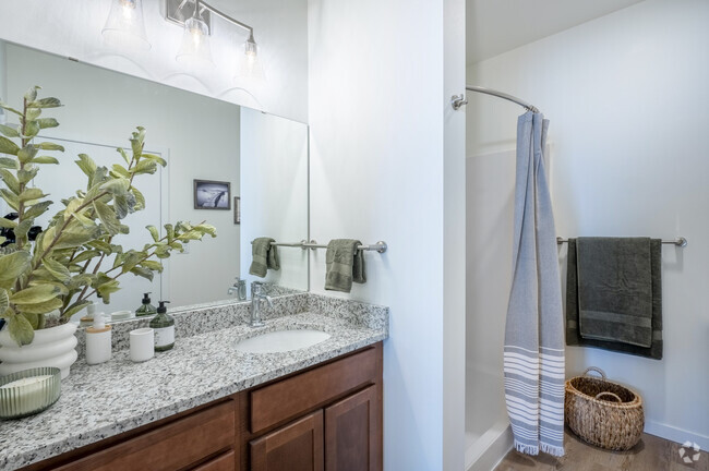 1BR, 1BA - 664SF - Bathroom - Terraces of Windsor Crossing 55+