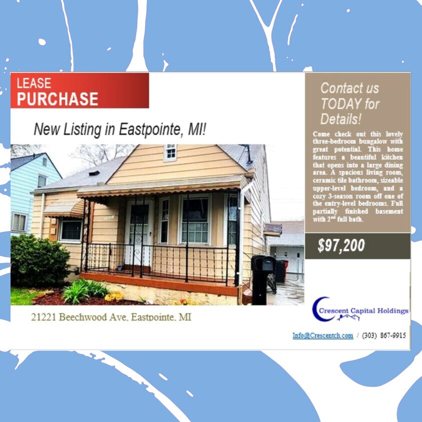 21221 Beechwood Ave, Eastpointe, MI 48021 House Rental in Eastpointe