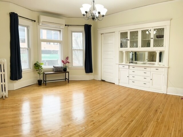 dining room with built-in cabinet - 2603 Columbus Ave