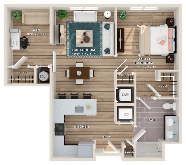 Plano de planta - Liberty Bay Club