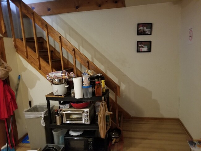 stairs down to kitchen/laundry rooms c&d - 222 Stribling Ave