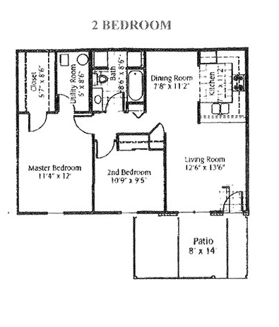 2BR/1BA - Mayor Estates