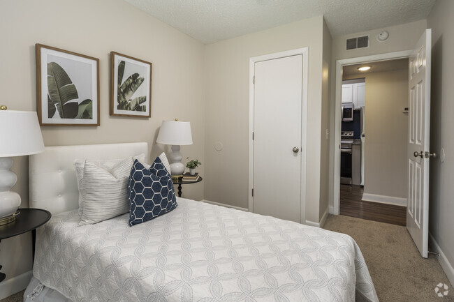 2BR, 1BA - 740SF - First Bedroom - The Flats Off Main