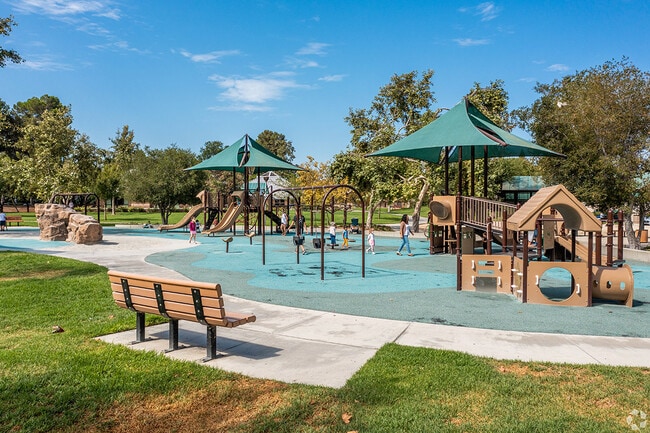 Playground frequently fill with people on weekends.