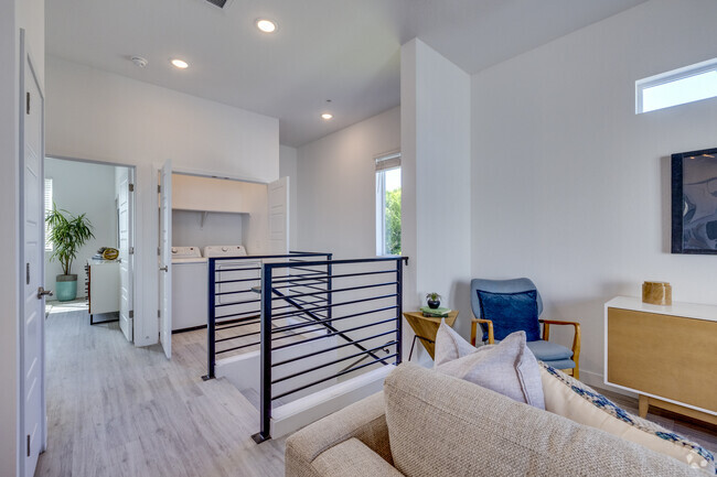 Stairs & Laundry - 2BR, 2BA - 1,207SF - Boulevard on 20th