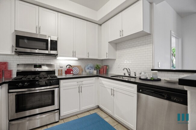 Kitchen with Stainless-Steel Appliances - Barrington Santa Monica by Wiseman