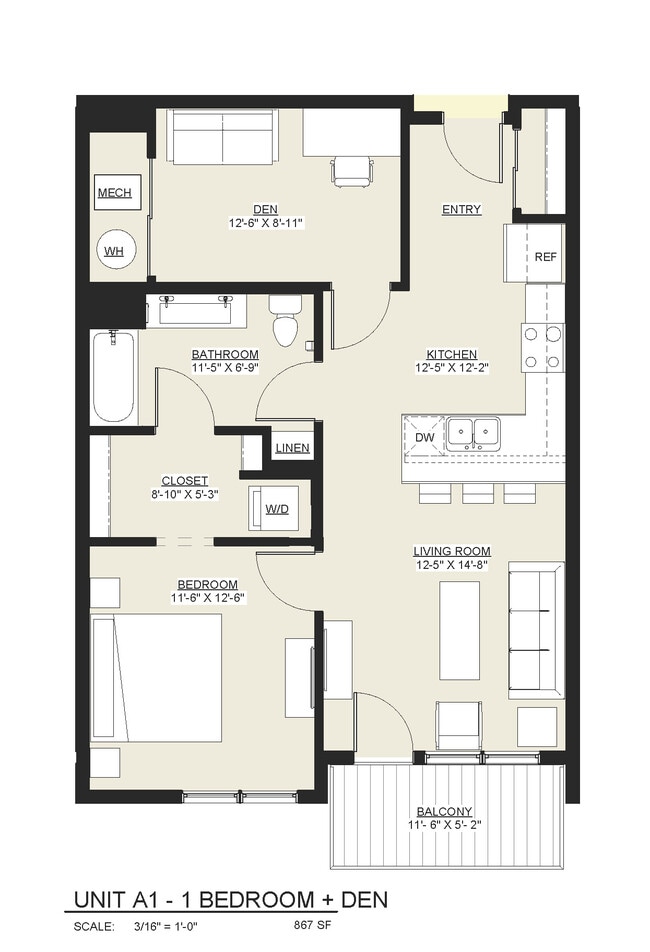 Floorplan - Freewheel Apartments