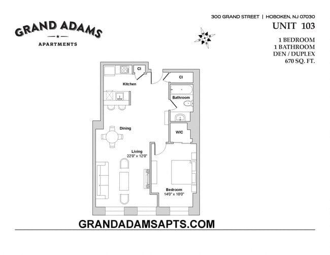 Interior Photo - Grand Adams Apartments