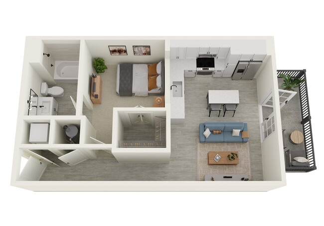 S0 Un dormitorio - Evelyn City Lofts