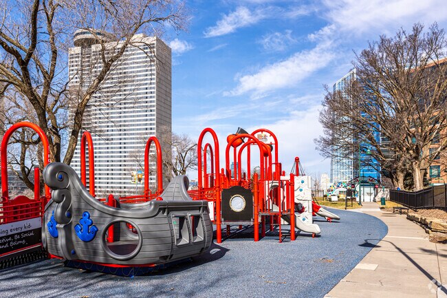 Hospital Hill Park is home to the Sybil Silkwood Nutter Inclusive Playground.