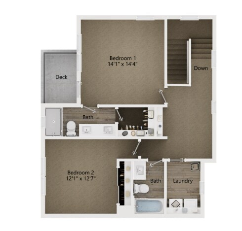 Foto del edificio - Discover Comfort and Convenience: Spacious 2-Bedroom Retreat : Courtyard Residence 1A