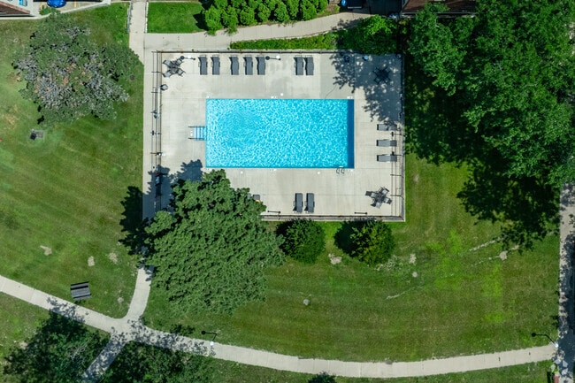 Aerial - Pool - Parkview Apartments