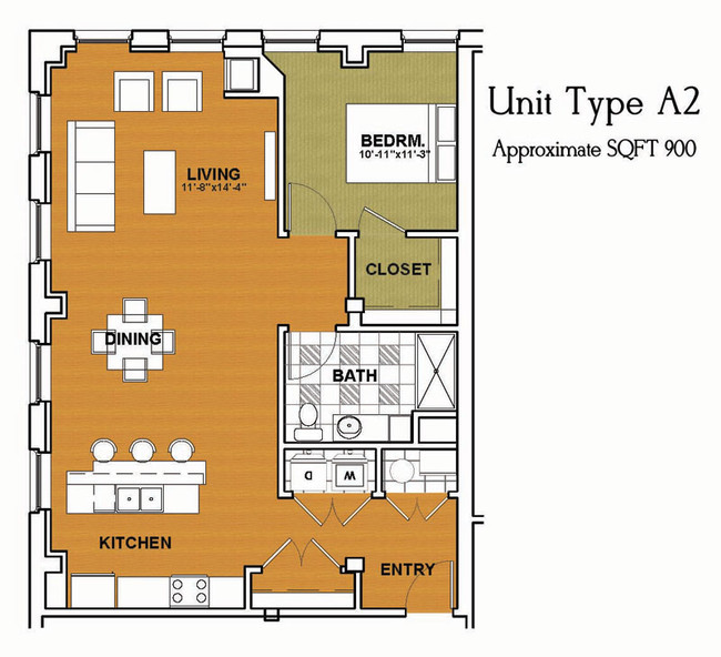 Available Unit 201 - Locomotive Lofts