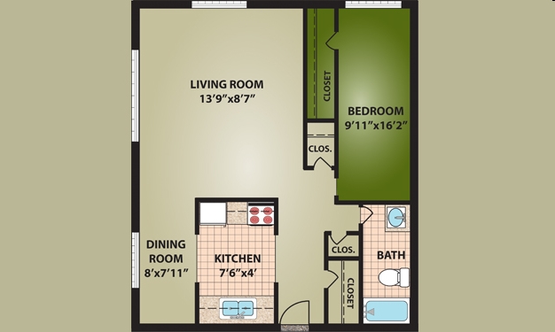 Floorplan - Sunny Hill Apartments