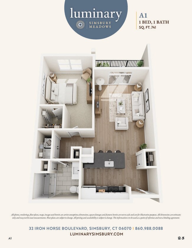 Plano de planta - Luminary Simsbury Meadows