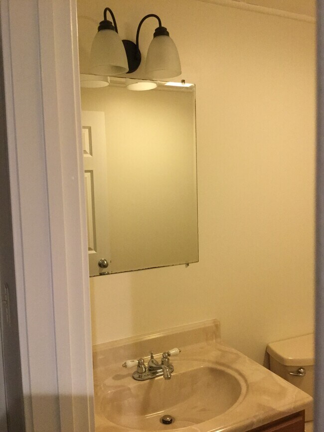 Bathroom Sink and Mirror - new paint picture - 6 McKinley Street