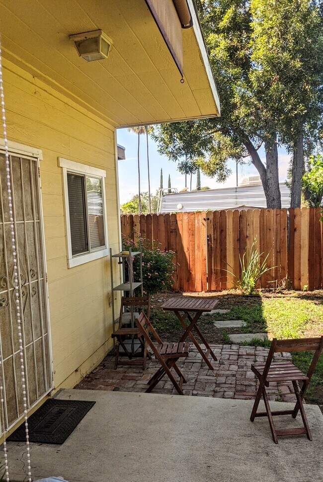 Yard, front door - 708 Palisade St