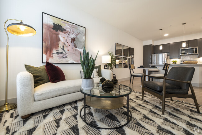 1BR/1BA, 736SF - Living Room - The Madison at City Place